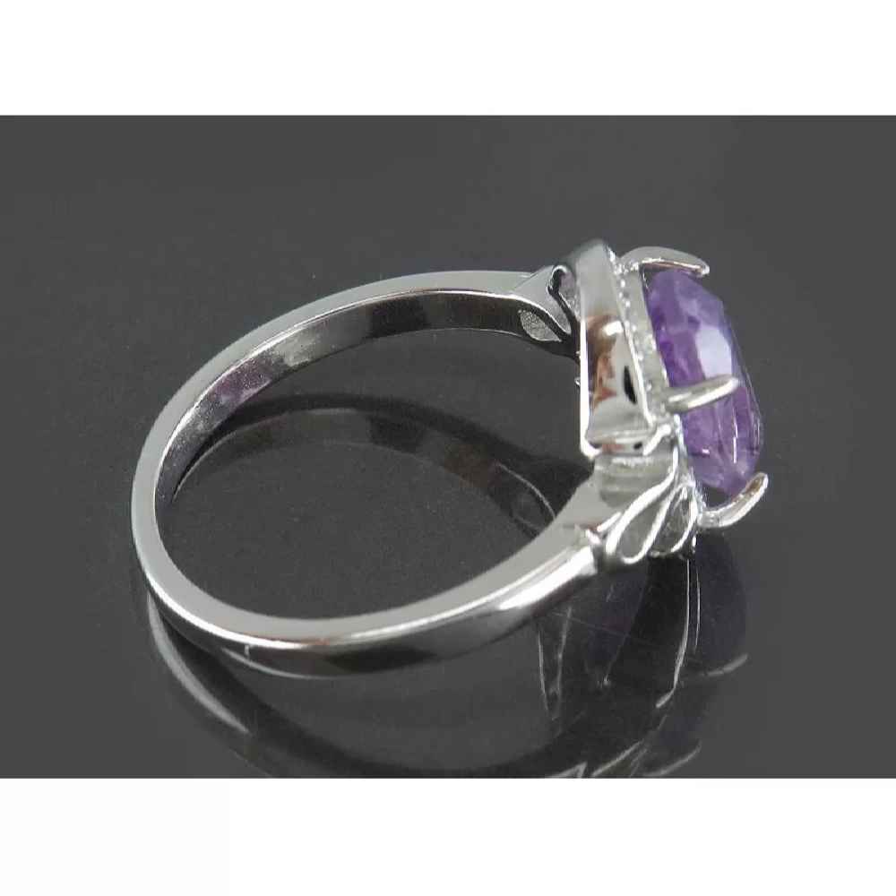 Price and Buy Purple Amethyst Silver Ring For Women Nazi - Image 4