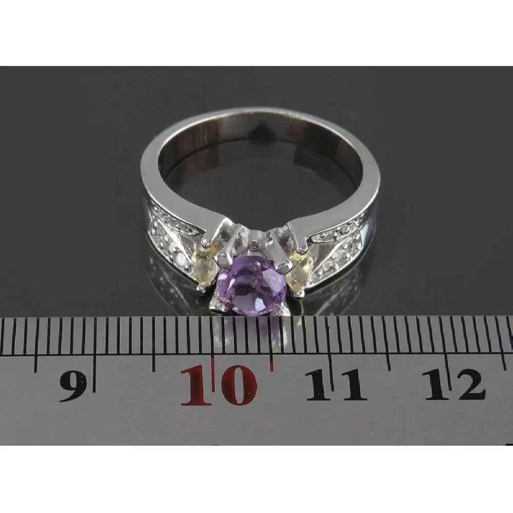 Price and Buy Purple Amethyst Silver Ring For Women Sanaz - Image 5