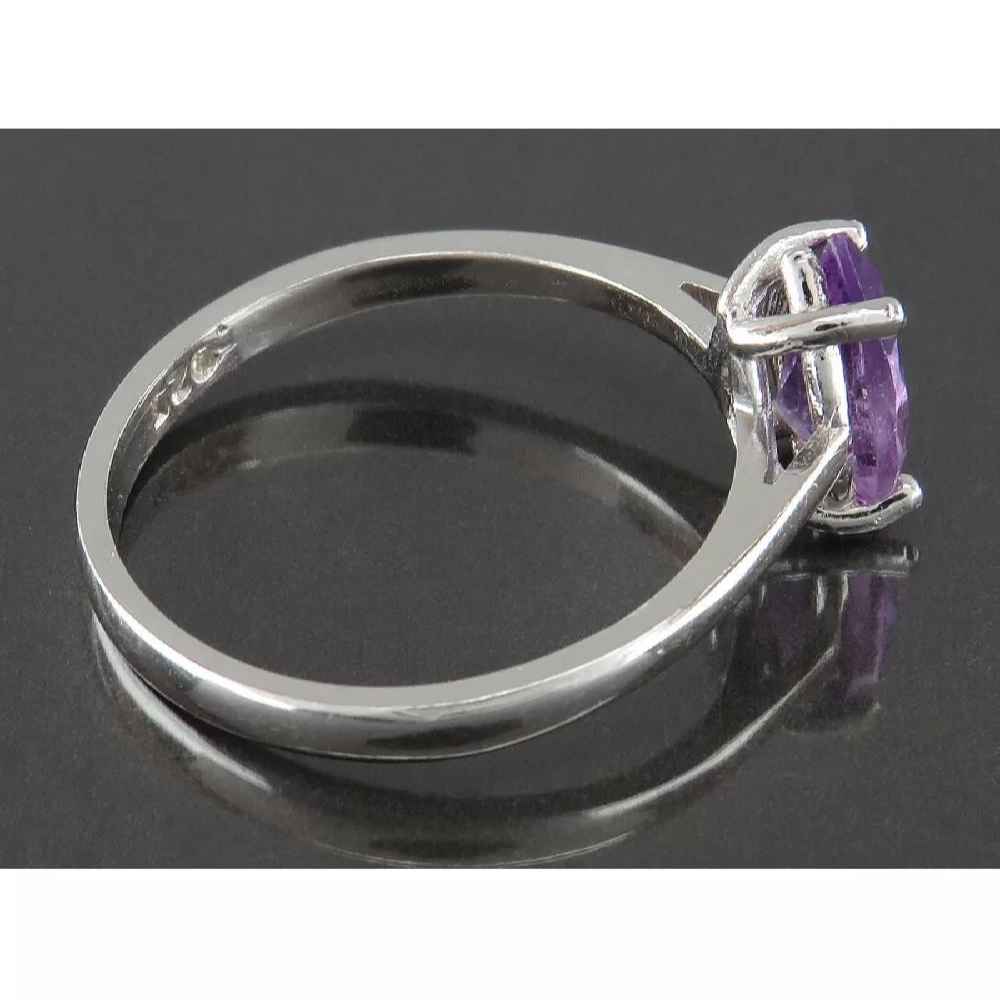 Price and Buy Purple Amethyst Silver Ring For Women Zarif - Image 4