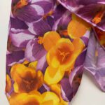 Price and Buy Purple Four Seasons Cotton Scarf – With A Very Beautiful Floral Design - Image 7
