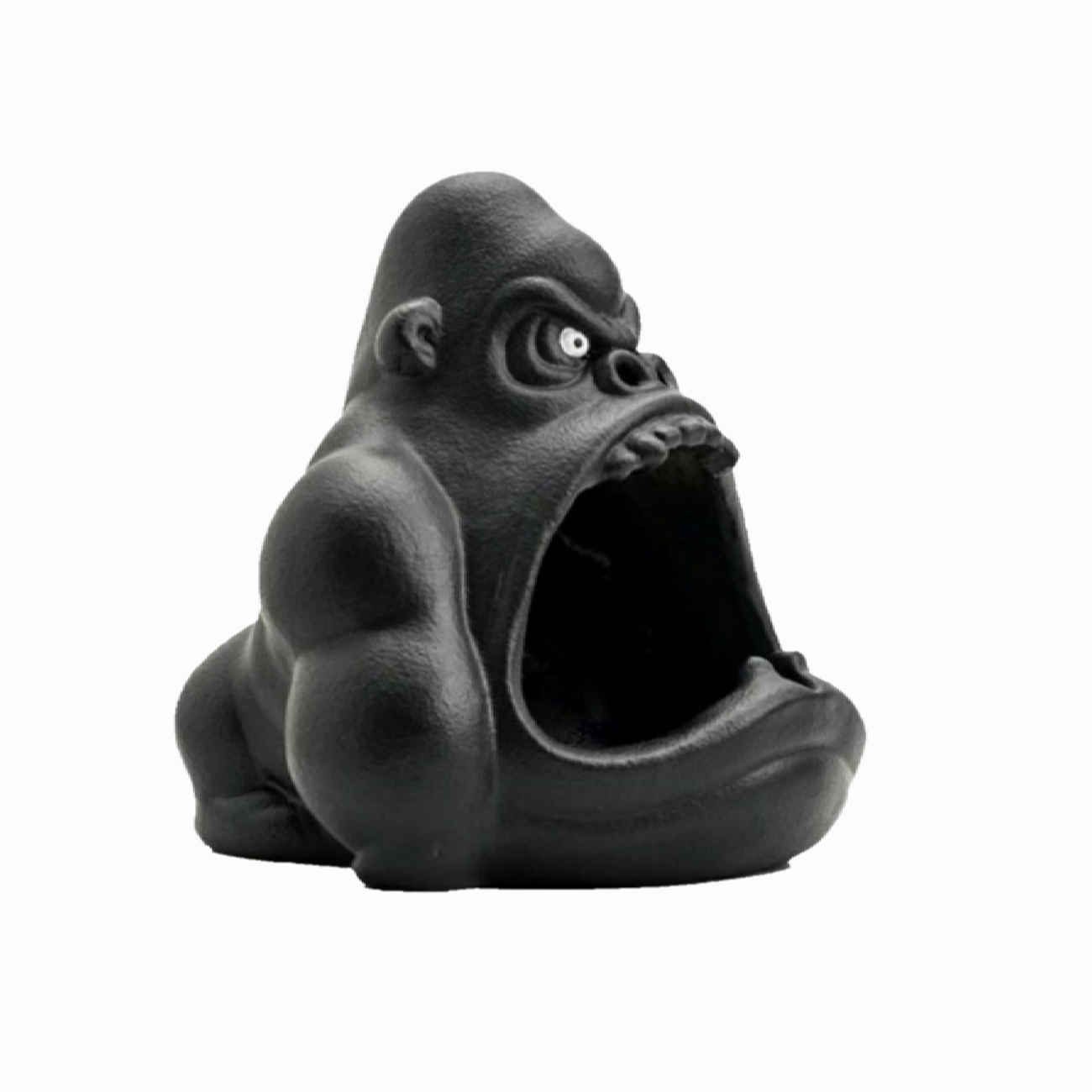Price and Buy Quirky & Funny Ashtray – Great for Man Cave or Patio with Gorilla Design