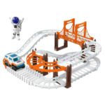 Price and Buy Race Track Toy Set with Cars – Perfect for Kids Who Love Speed, Two-Level Rail Model