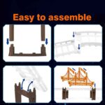 Price and Buy Race Track Toy Set with Cars – Perfect for Kids Who Love Speed, Two-Level Rail Model - Image 5