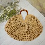 Price and Buy Raffia Oversized Tote – Stylish Handwoven Bag with Bamboo Handles - Image 4