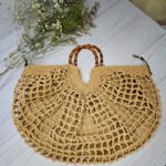 Price and Buy Raffia Oversized Tote – Stylish Handwoven Bag with Bamboo Handles - Image 7