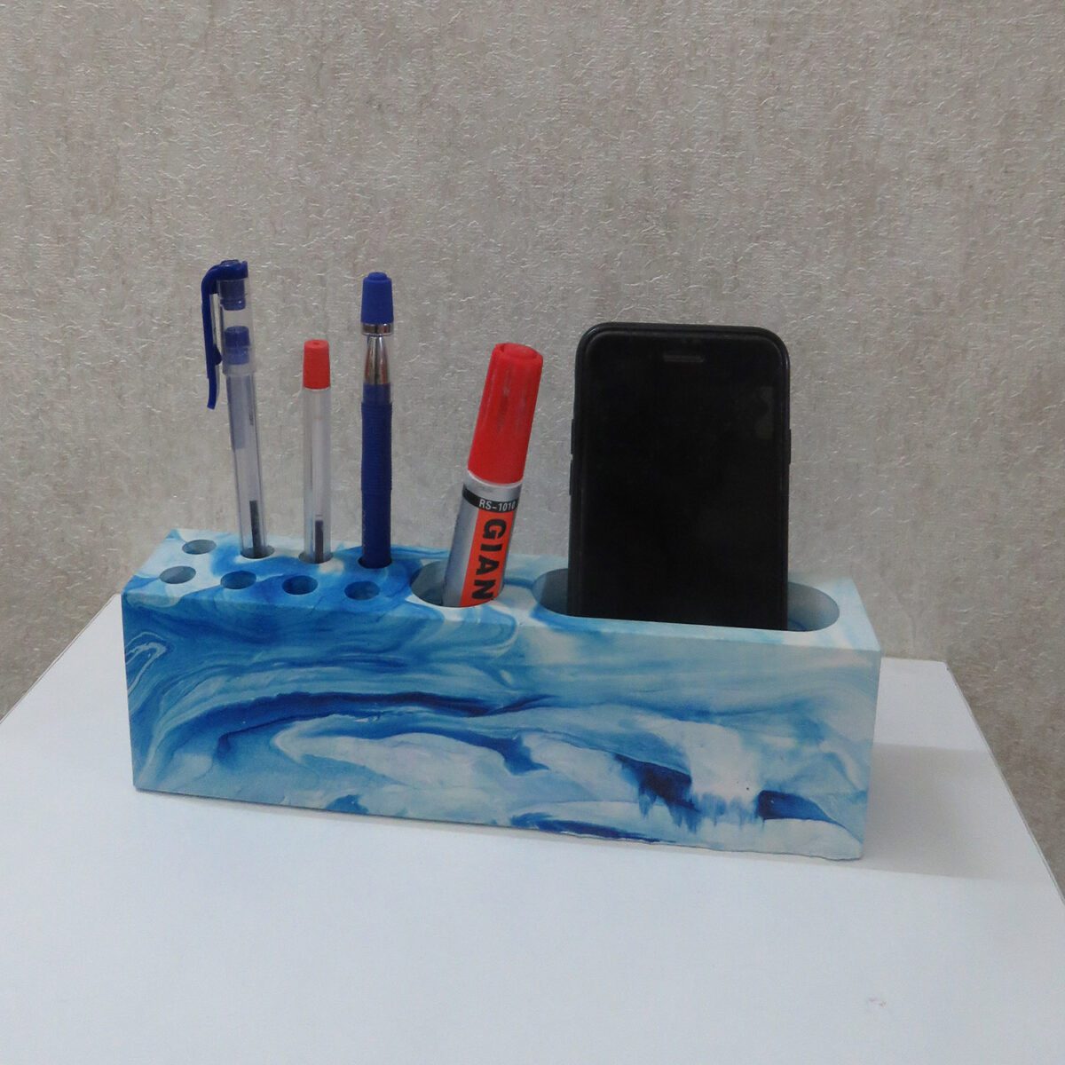 Price and Buy Rage Tone – Bold Marble Design Pen Holder in Stone Finish - Image 3