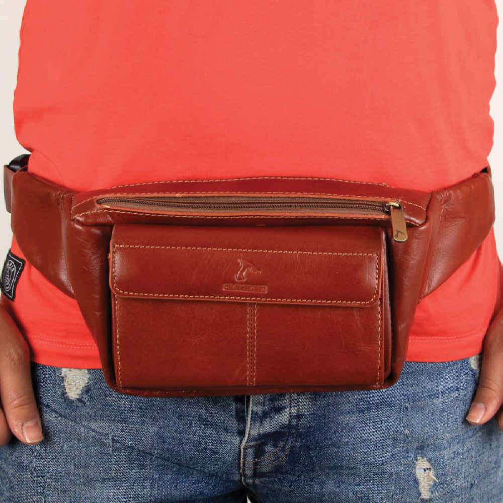Price and Buy Real Leather Fanny Pack with Adjustable Belt for Everyday Carry - Image 4