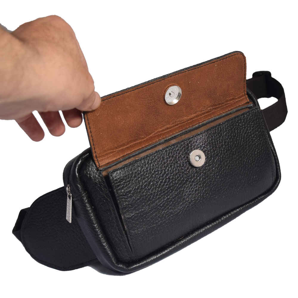 Price and Buy Real Leather Fanny Pack with Adjustable Belt for Men – Daily Carry Solution - Image 4