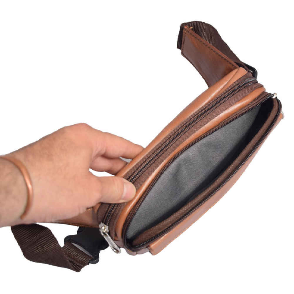 Price and Buy Real Leather Waist Pack with Adjustable Belt – Fashion Statement for Daily Use - Image 5