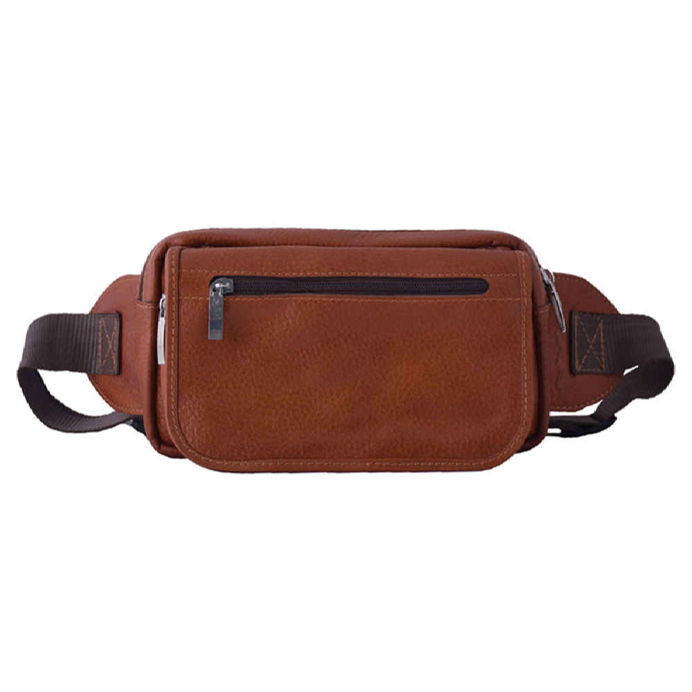Price and Buy Real Leather Waist Pack with Adjustable Belt for Daily Use