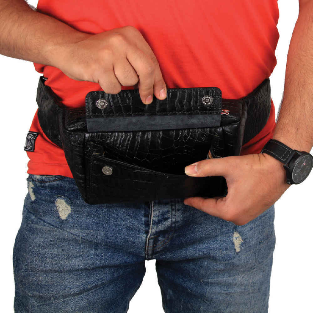 Price and Buy Real Leather Waist Pack with Adjustable Belt – Stylish Accessory for Everyday Carry - Image 3
