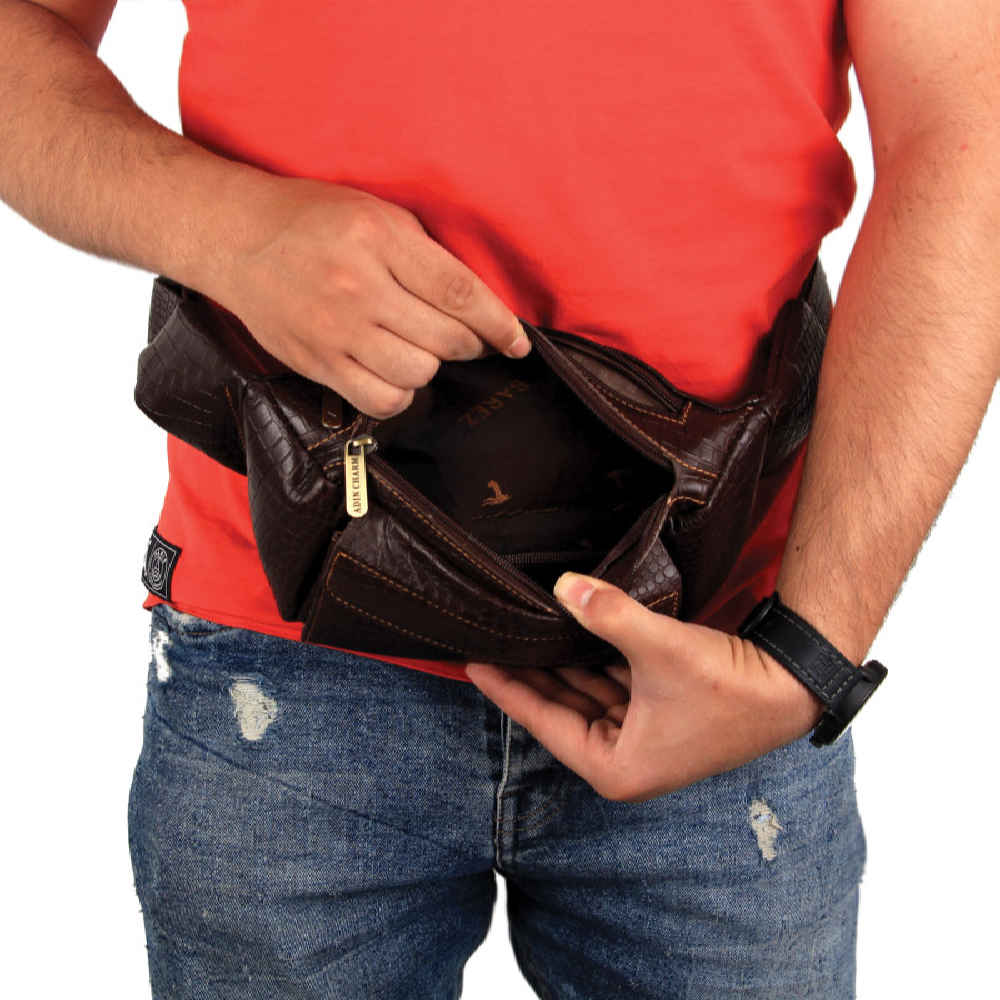 Price and Buy Real Leather Waist Pack with Adjustable Belt – Stylish Accessory for Everyday Carry - Image 5