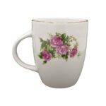 Price and Buy Red Rose Ceramic Coffee Mug – with Elegant Gold Rim - Image 4