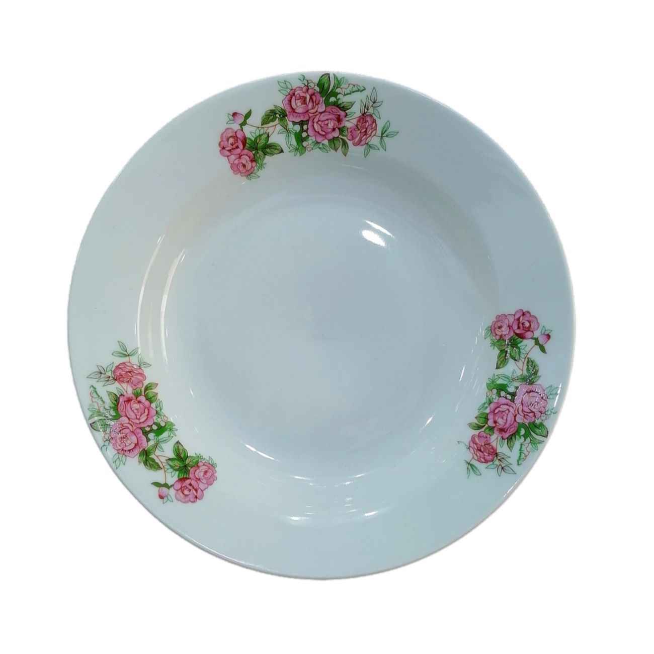 Price and Buy Red Rose Soup Plate Set – Ceramic Dinnerware (Set of 6)_6903c1df697eb.jpeg Price and Buy Red Rose Soup Plate Set – Ceramic Dinnerware (Set of 6) - Image 1