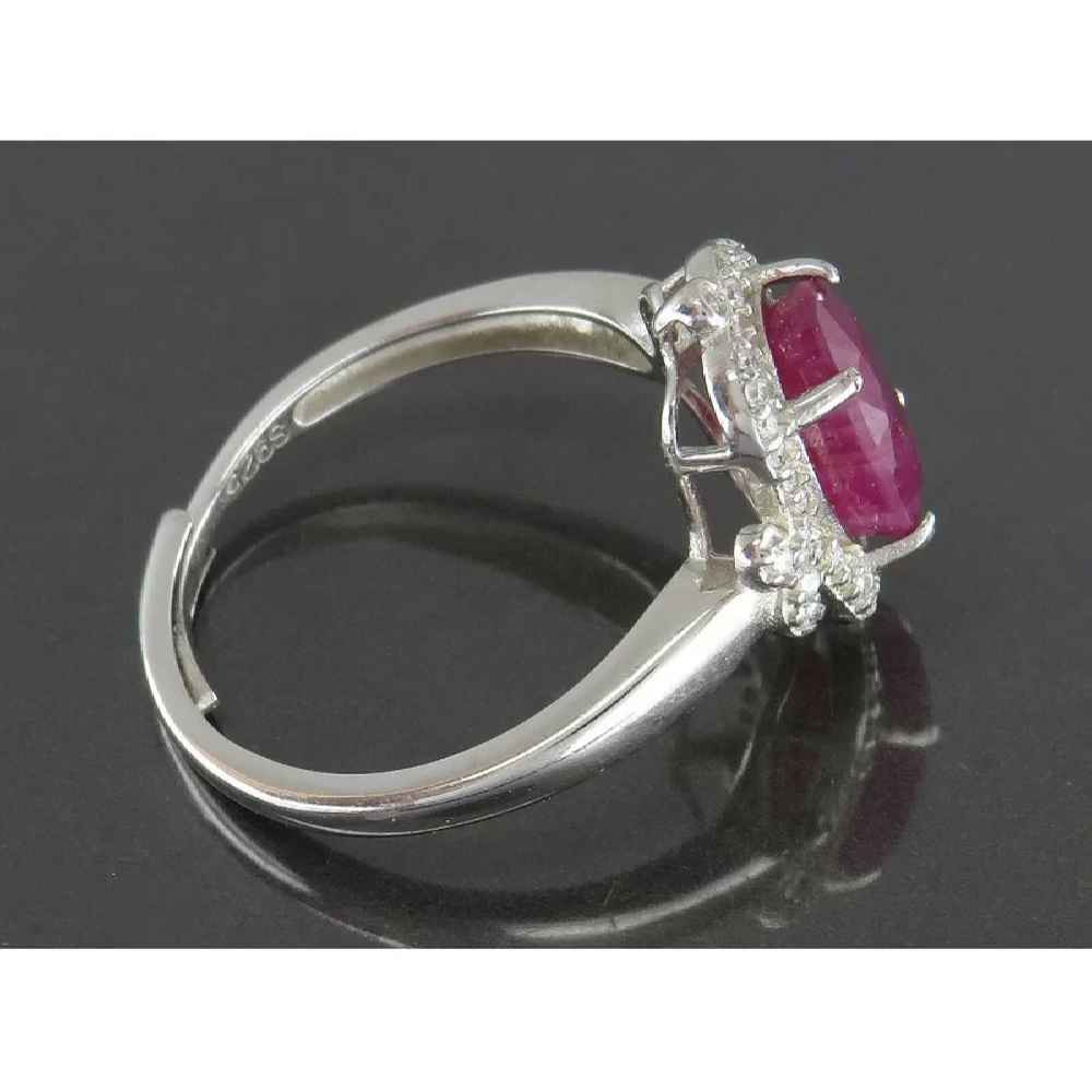 Price and Buy Red Ruby Engagement Silver Ring Bliss for Women Kiana Dorsa - Image 3