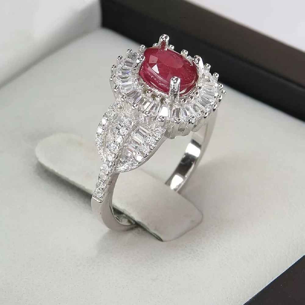 Price and Buy Red Ruby Engagement Silver Ring Bliss for Women Kiana Khatoon