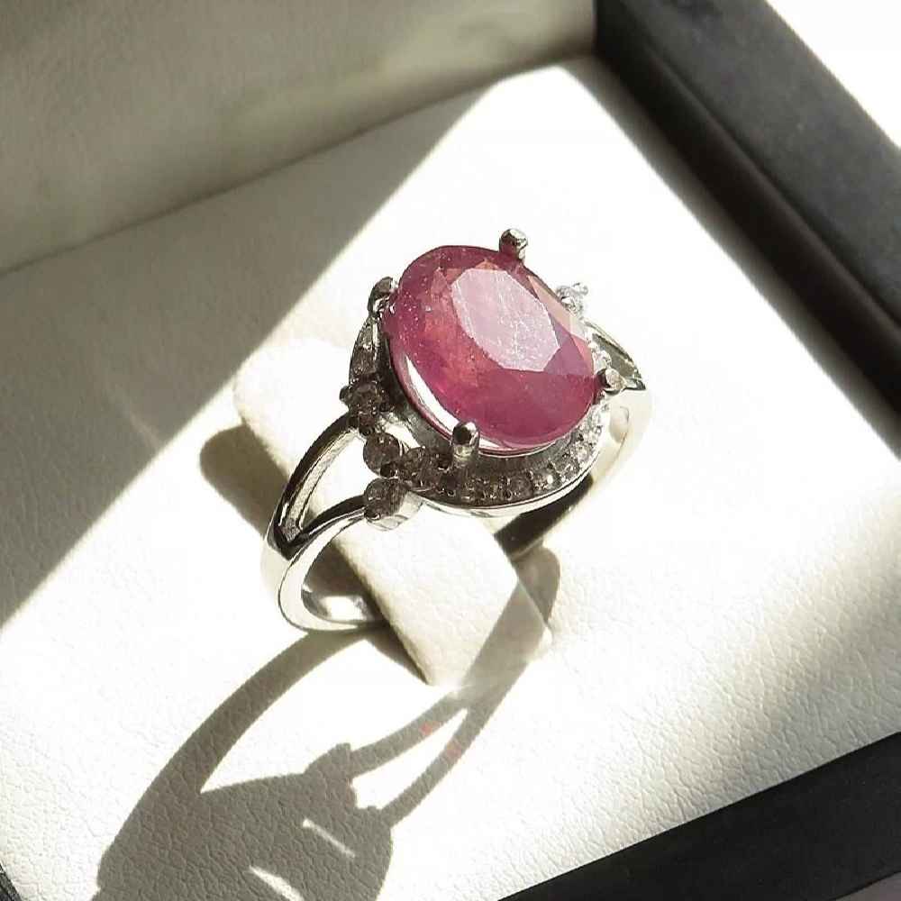 Price and Buy Red Ruby Engagement Silver Ring Bliss for Women Kiana Taranom