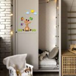 Price and Buy Removable Nursery Wooden Wall Stickers with Giraffe Design - Image 4