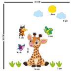 Price and Buy Removable Nursery Wooden Wall Stickers with Giraffe Design - Image 6