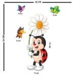 Price and Buy Removable Nursery Wooden Wall Stickers with Ladybugs Design - Image 5