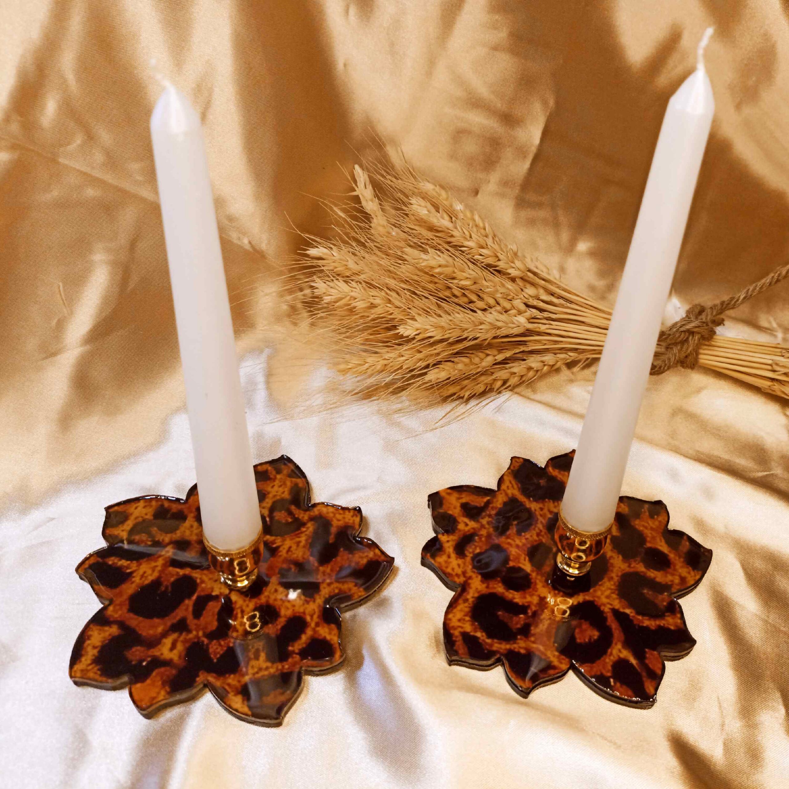 Price and Buy Resin Candle Holder – for Home Decor with Tiger Pattern