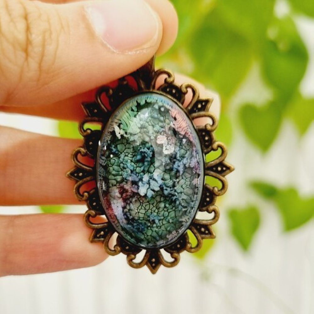 Price and Buy Resin Necklace Pendant for Women Handcrafted Abstract - Image 4