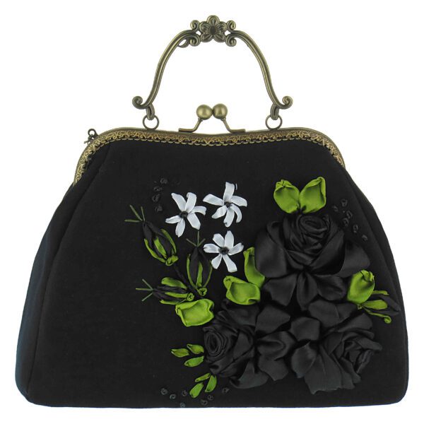 Price and Buy Ribbon Embroidery Clutch Handbag – Velvet with Malih Design_68fde69811201.jpeg Price and Buy Ribbon Embroidery Clutch Handbag – Velvet with Malih Design