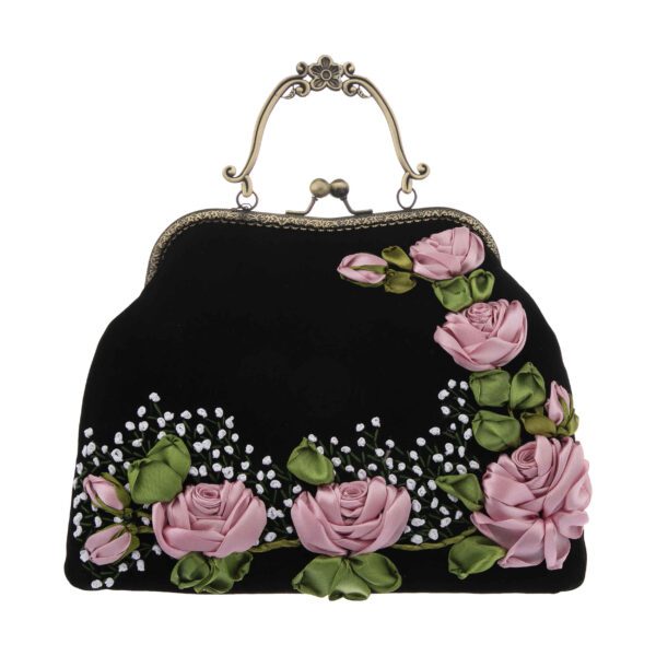 Price and Buy Ribbon Embroidery Clutch Handbag – Velvet with Nasrin Design_68fde6eda6874.jpeg Price and Buy Ribbon Embroidery Clutch Handbag – Velvet with Nasrin Design