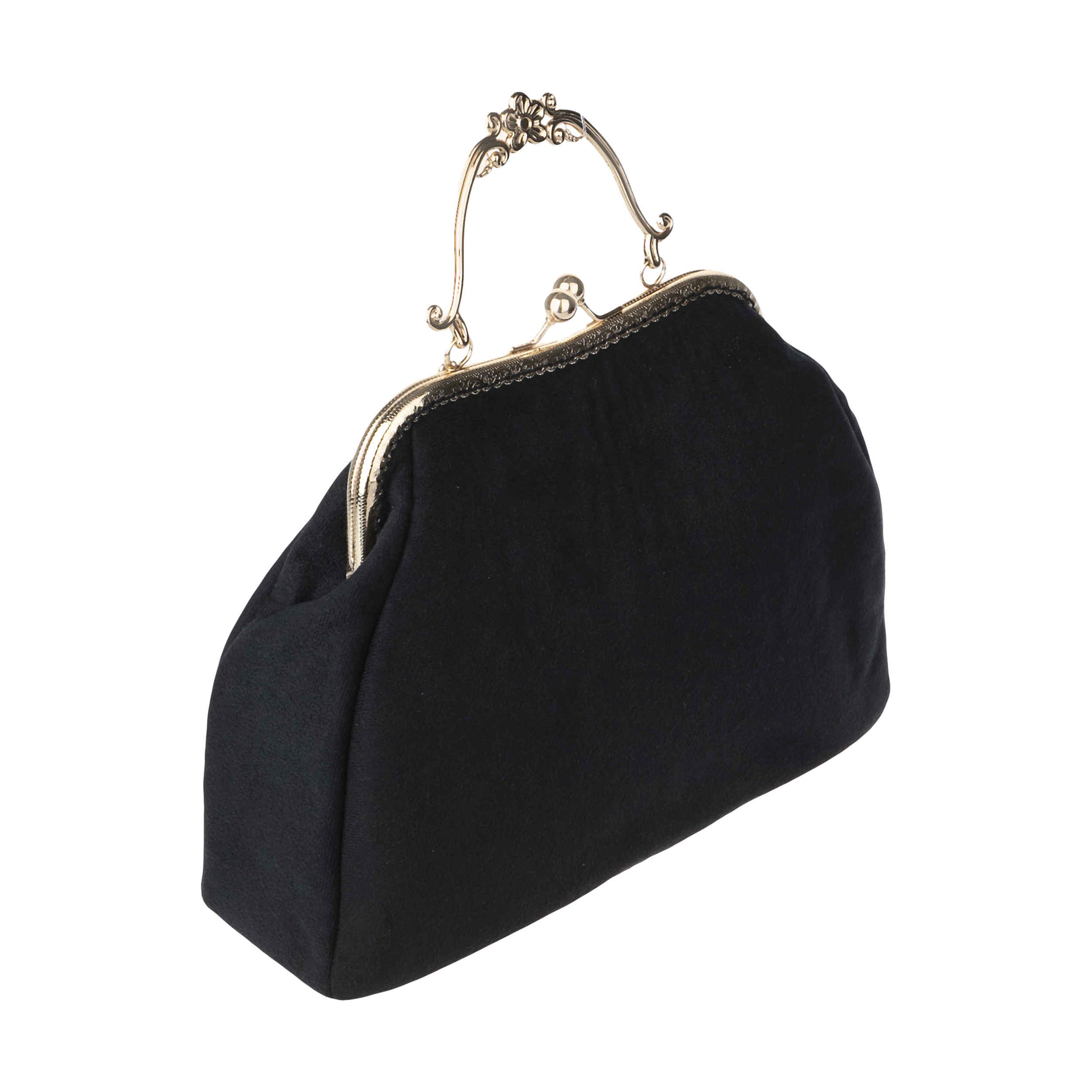Price and Buy Ribbon Embroidery Clutch Handbag – Velvet with Nasrin Design - Image 4