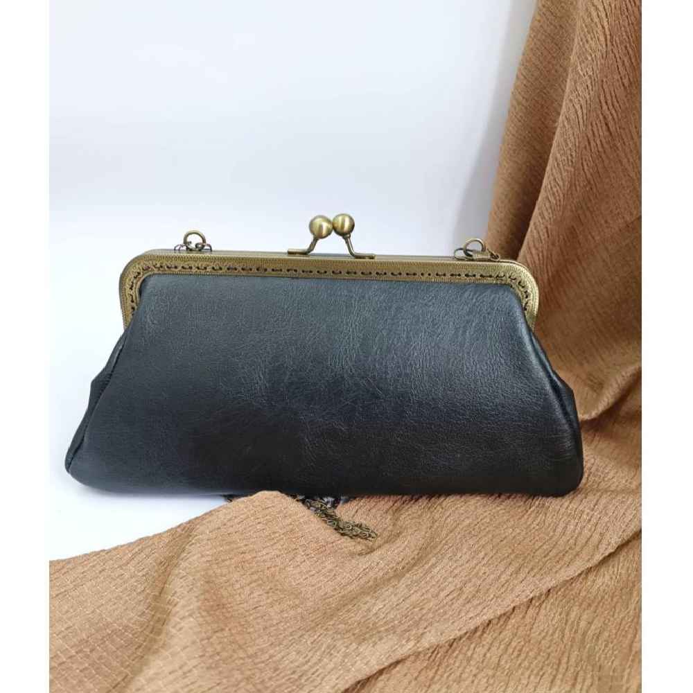 Price and Buy Ribbon Embroidery Clutch Handbag – Velvet with Niaz Design - Image 3