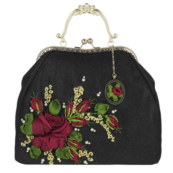 Price and Buy Ribbon Embroidery Clutch Handbag – Velvet with Sara Design_68fde684b9129.jpeg Price and Buy Ribbon Embroidery Clutch Handbag – Velvet with Sara Design