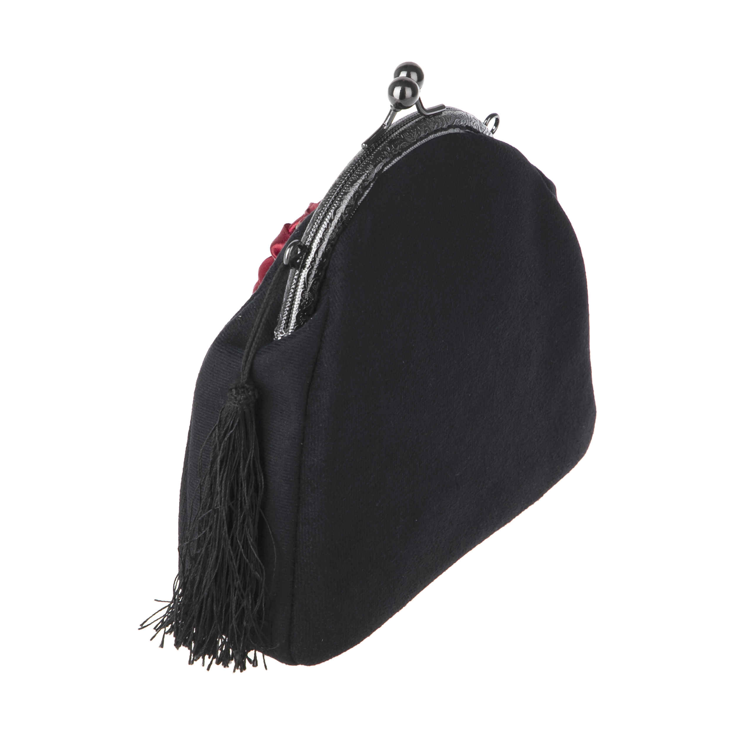 Price and Buy Ribbon Embroidery Clutch Handbag – Velvet with Tahoora Design - Image 6