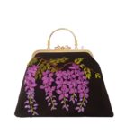 Price and Buy Ribbon Embroidery Clutch Handbag with Cascading Floral Design – Elegant and Artistic Style