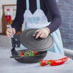 Price and Buy Round Cast Iron Grill Skillet for Camping with Lid - Image 6