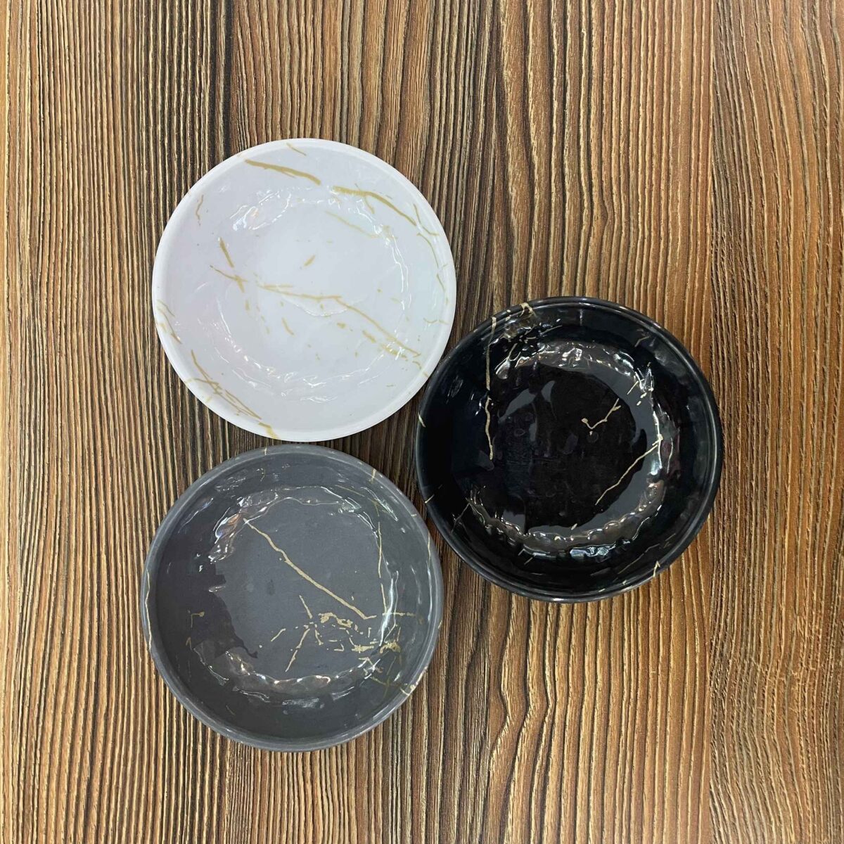 Price and Buy Round Melamine Dinnerware Bowls with Marble Design (Set of 6) - Image 4