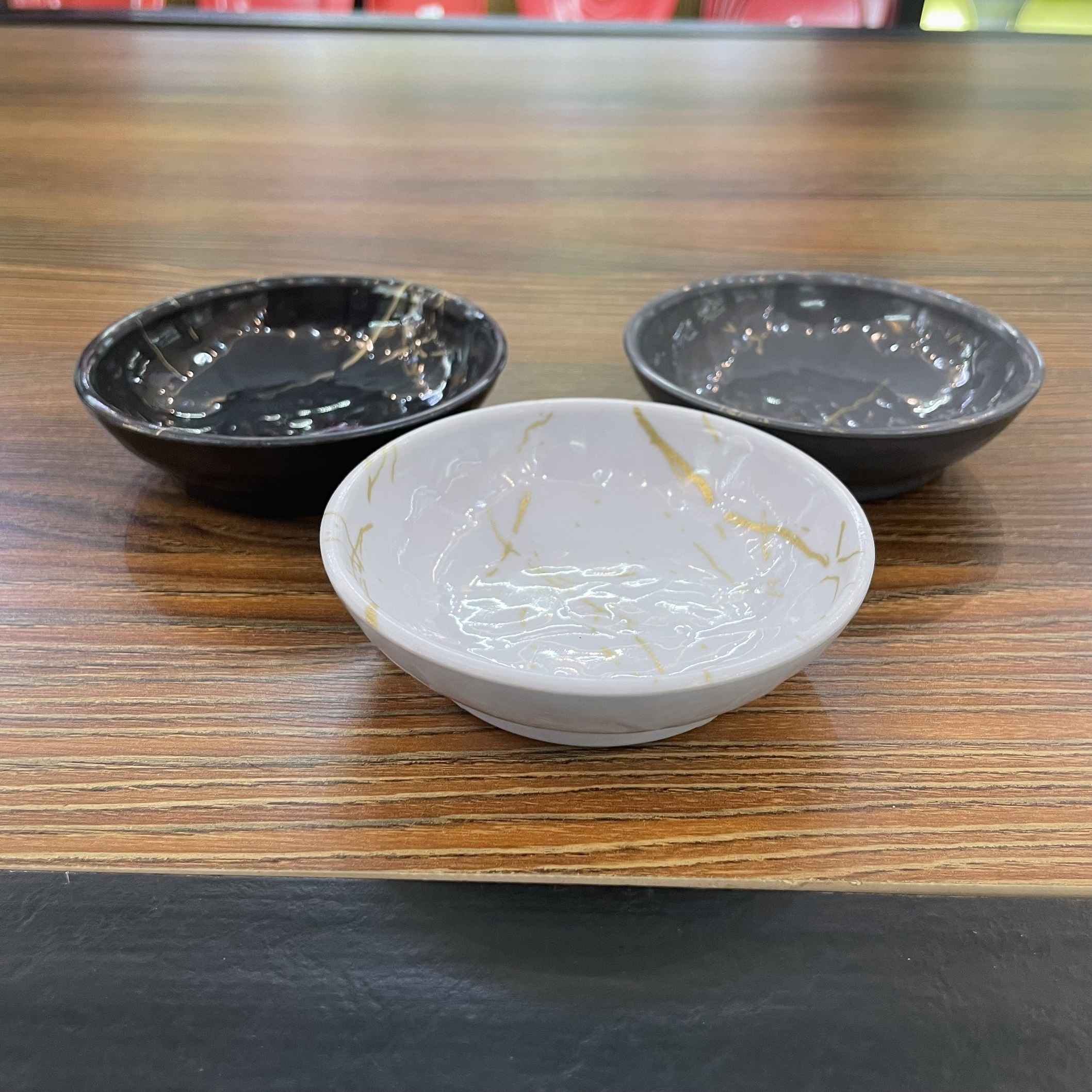 Price and Buy Round Melamine Dinnerware Bowls with Marble Design (Set of 6) - Image 5