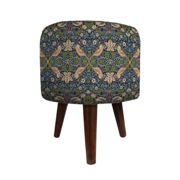 Price and Buy Round Velvet Footstool with Wooden Legs Inspired by Persian Art Blue Ariana_68fbe19778e3e.jpeg Price and Buy Round Velvet Footstool with Wooden Legs Inspired by Persian Art Blue Ariana