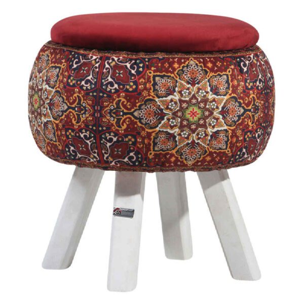 Price and Buy Round Velvet Footstool with Wooden Legs Inspired by Persian Art Maroon Fatima_68fd5f7a08f7f.jpeg Price and Buy Round Velvet Footstool with Wooden Legs Inspired by Persian Art Maroon Fatima