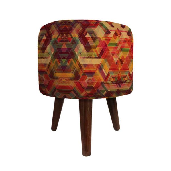 Price and Buy Round Velvet Footstool with Wooden Legs Inspired by Persian Art Orange Atash_68fbe1649f8ec.jpeg Price and Buy Round Velvet Footstool with Wooden Legs Inspired by Persian Art Orange Atash