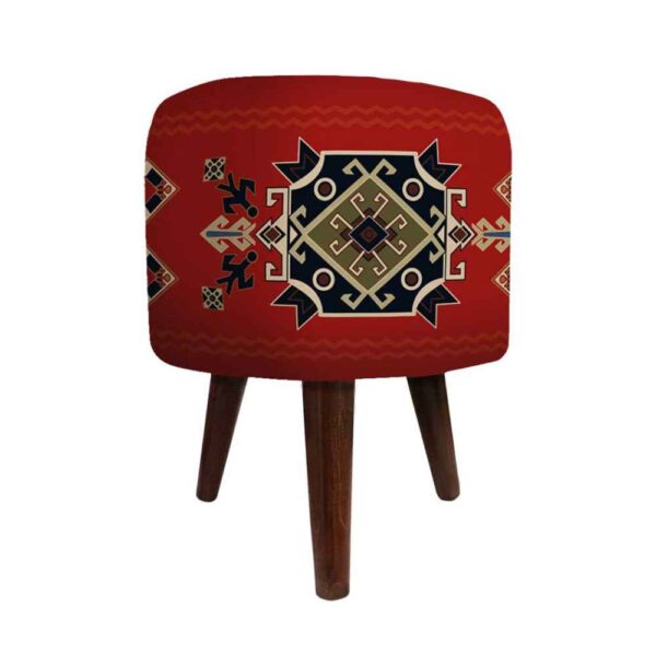 Price and Buy Round Velvet Footstool with Wooden Legs Inspired by Persian Art Red Arsham_68fbe19f0fc6c.jpeg Price and Buy Round Velvet Footstool with Wooden Legs Inspired by Persian Art Red Arsham