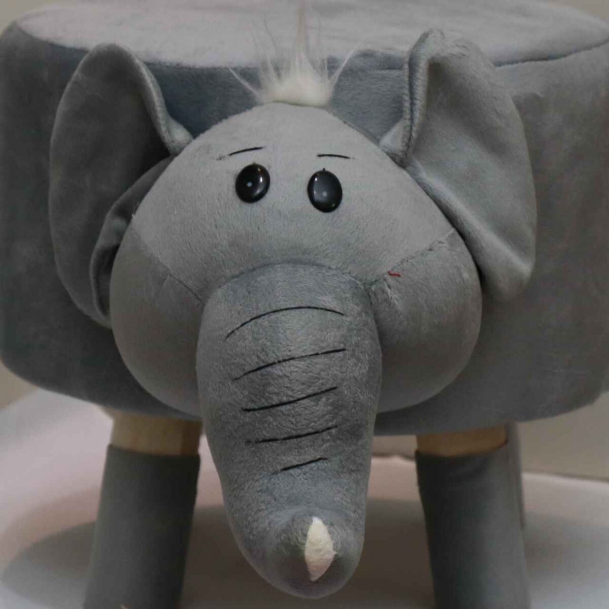 Price and Buy Round Velvet Footstool With Wooden Legs Model Childlike - Image 3
