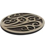 Price and Buy Round Wooden Trivet Under the Plate