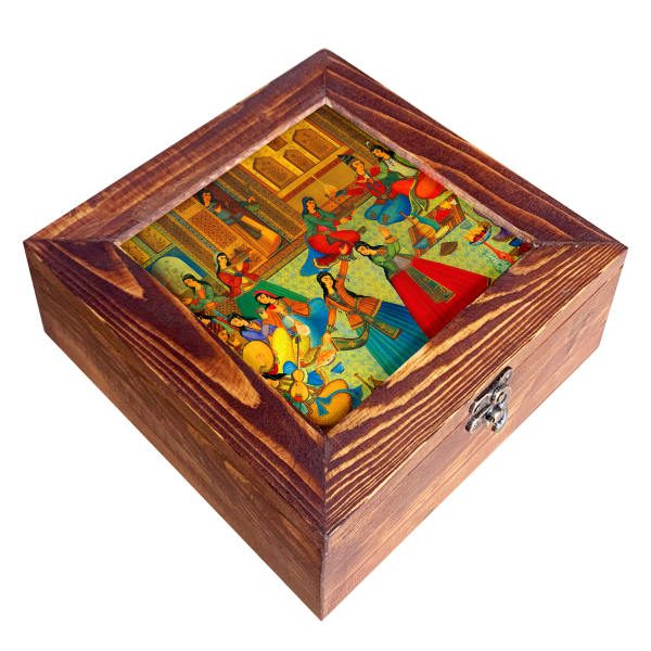 Price and Buy Royal-Inspired Wooden Tea Organizer with Queens Design_68f74414d7c8c.jpeg Price and Buy Royal-Inspired Wooden Tea Organizer with Queens Design