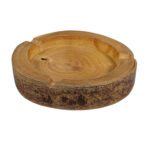 Price and Buy Rustic Carved Log Ashtray – Suitable for Decorative Use