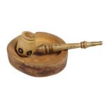 Price and Buy Rustic Carved Log Ashtray – Suitable for Decorative Use - Image 3