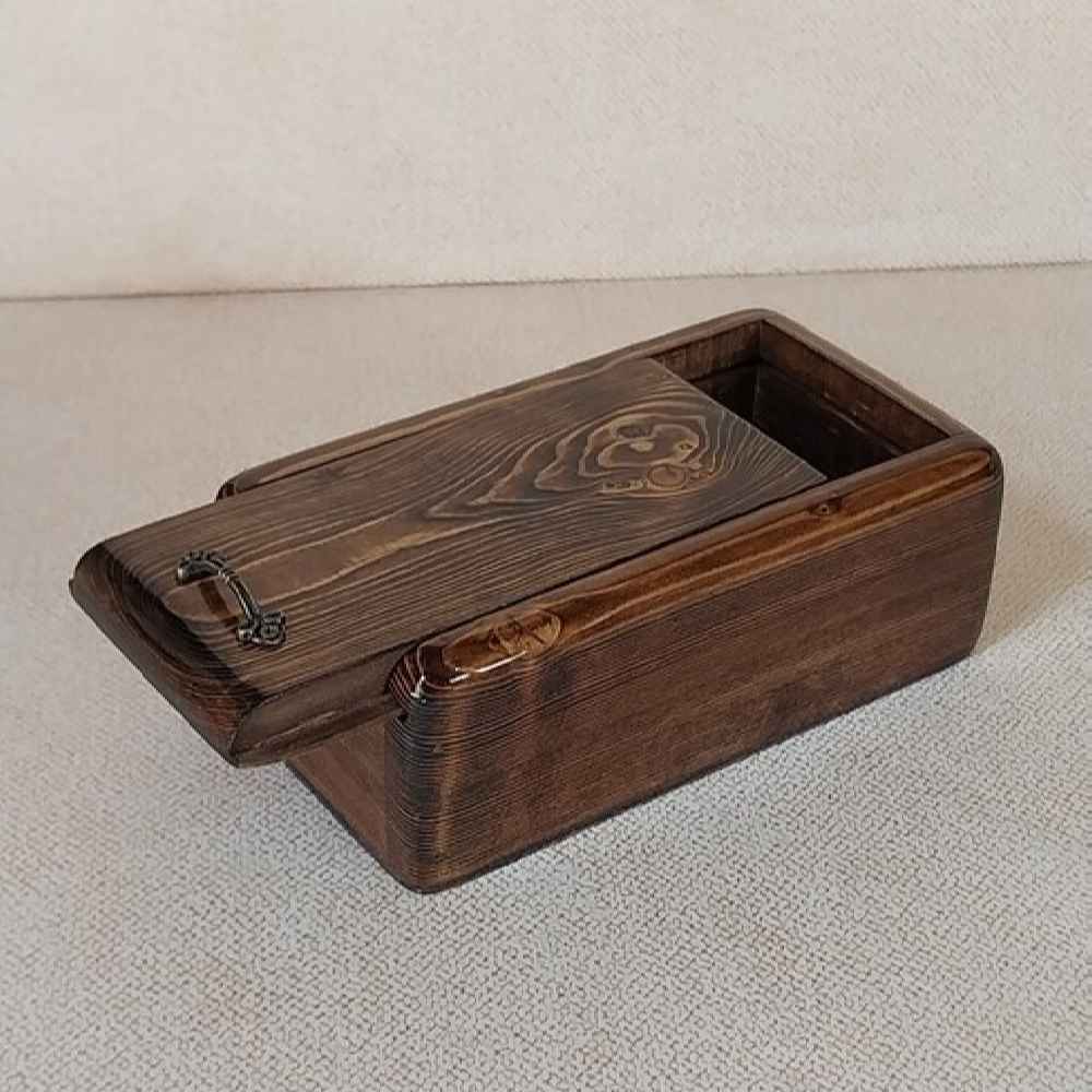 Price and Buy Rustic Elegance Jewelry Box Hand-Carved from Natural Wood - Image 3