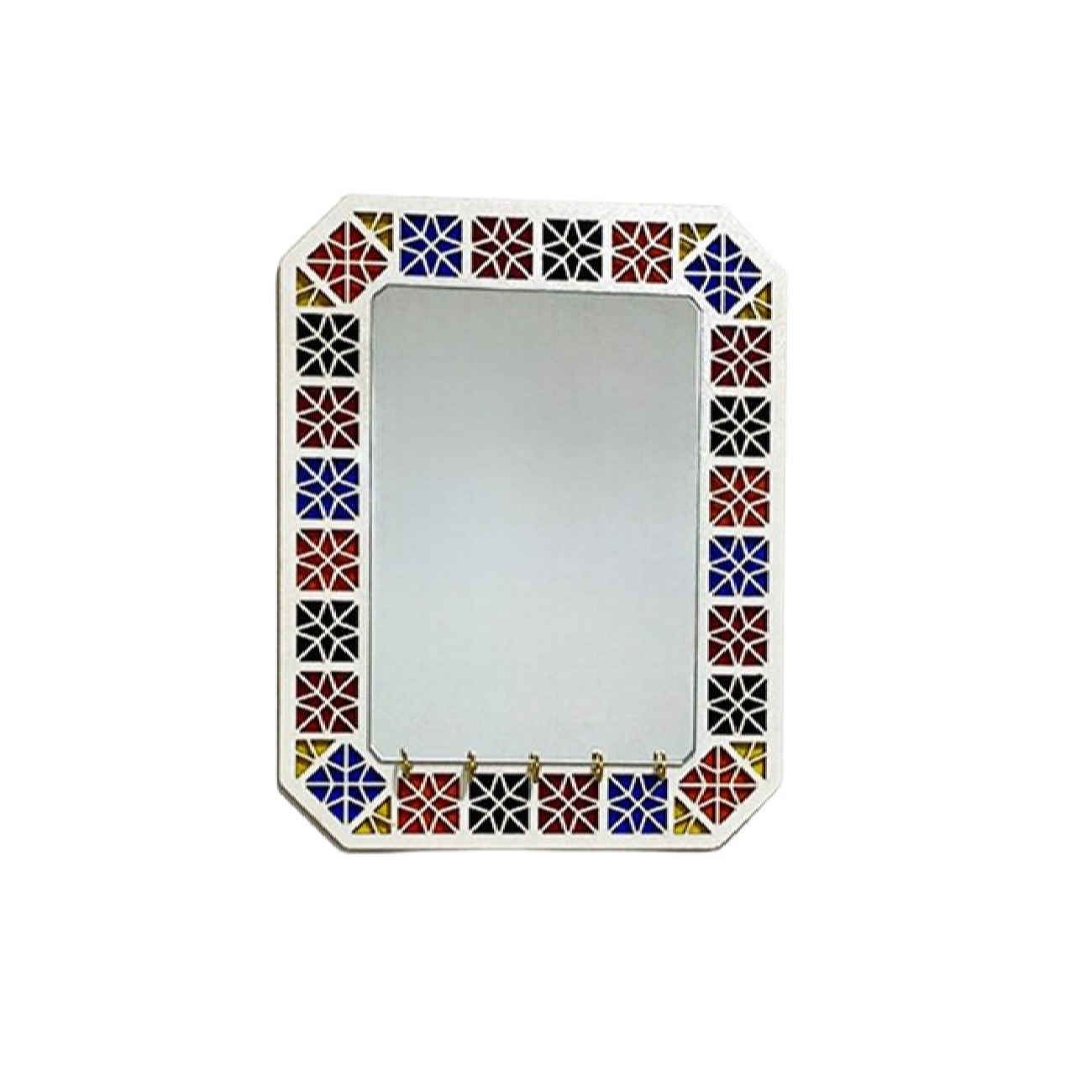 Price and Buy Rustic Entryway Mirror with Key Hooks – Traditional Wooden Key Organizer_6903310cc7354.jpeg Price and Buy Rustic Entryway Mirror with Key Hooks – Traditional Wooden Key Organizer - Image 1