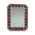 Price and Buy Rustic Entryway Mirror with Key Hooks – Traditional Wooden Key Organizer - Image 3