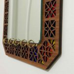 Price and Buy Rustic Entryway Mirror with Key Hooks – Traditional Wooden Key Organizer - Image 5