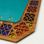 Price and Buy Rustic Entryway Mirror with Key Hooks – Traditional Wooden Key Organizer - Image 6